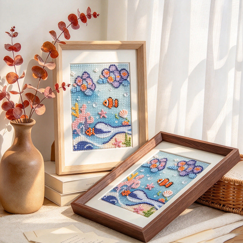 3D Coral Reef Art Frame