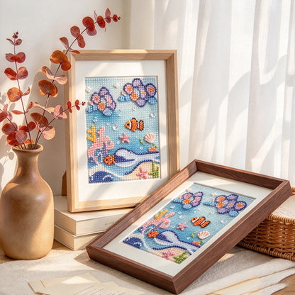 3D Coral Reef Art Frame