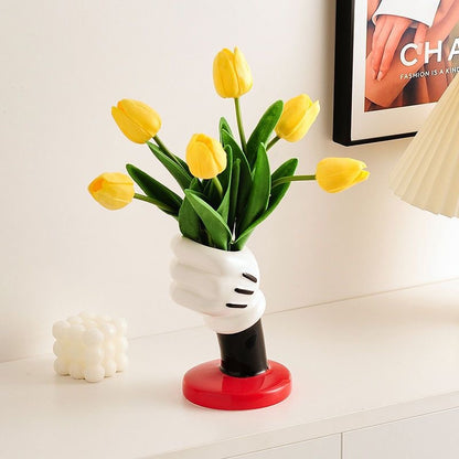 Artistic Hand Figurine Flower Vase Homeandso