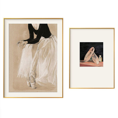 Elegant Framed Ballerina Artwork Homeandso
