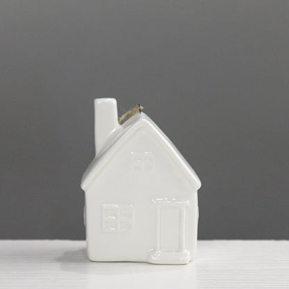 Home Decor Ceramic House Figurine Homeandso