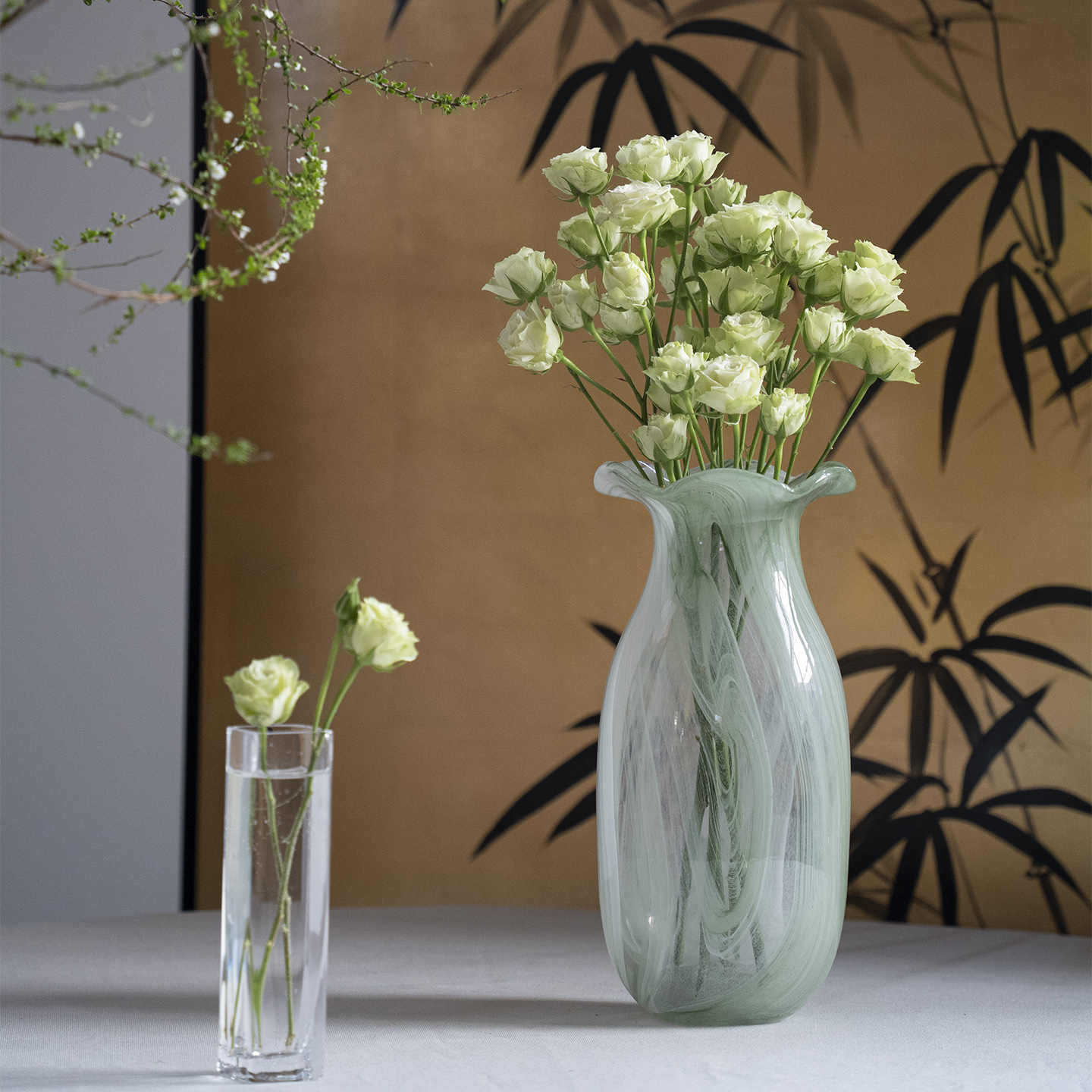 Elegant Handcrafted Glass Vase Homeandso