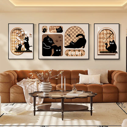 Artistic Cat-Themed Wall Décor Homeandso