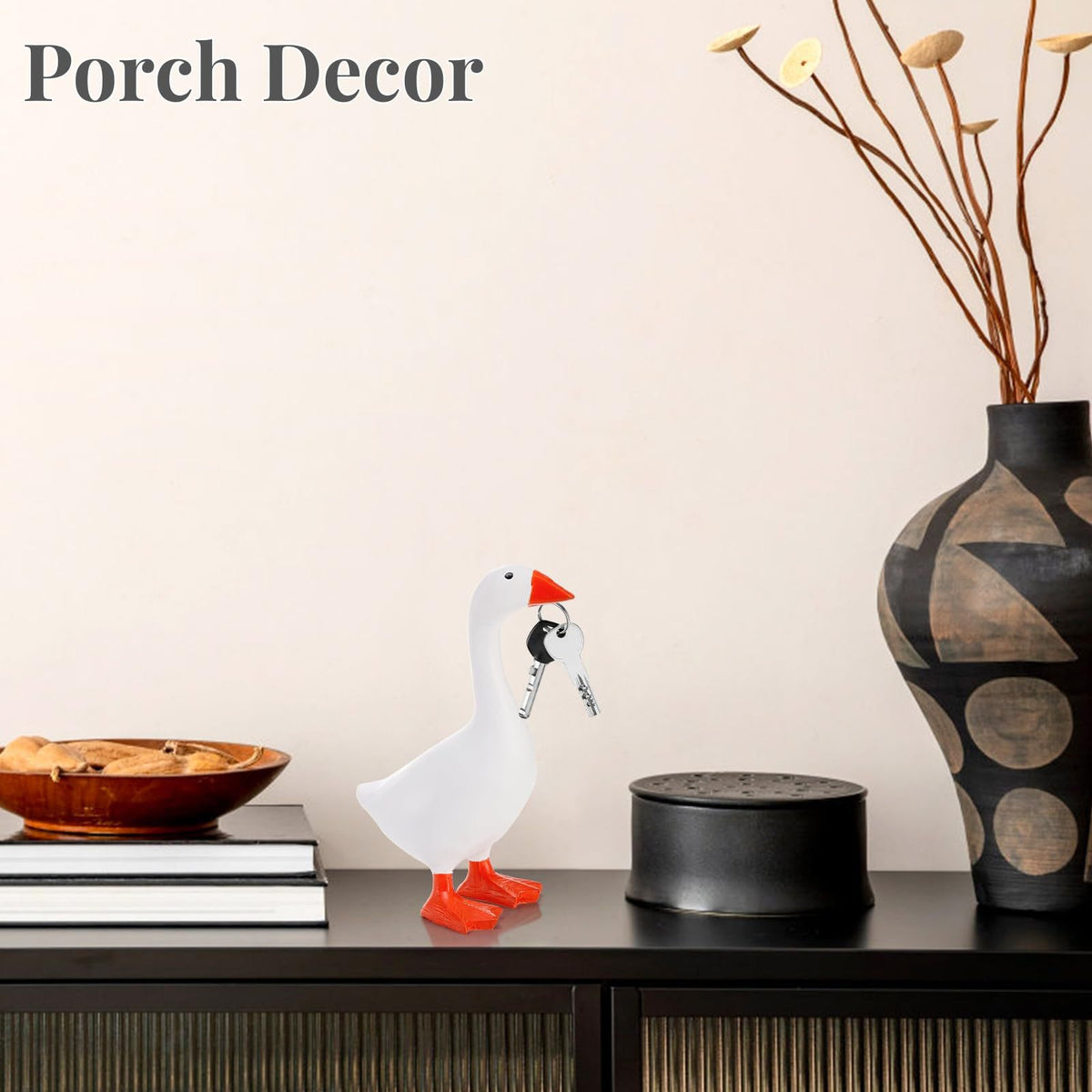 Playful Goose Figurine Homeandso