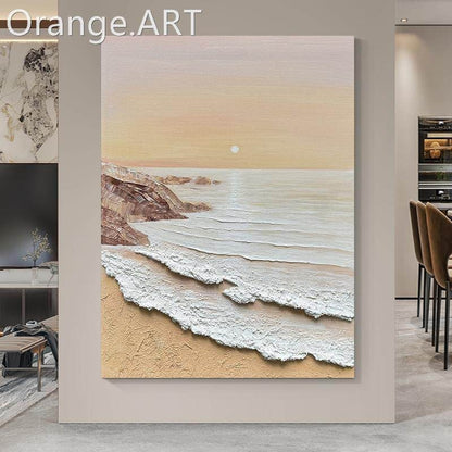 Textured Seascape Relief Canvas Art Homeandso