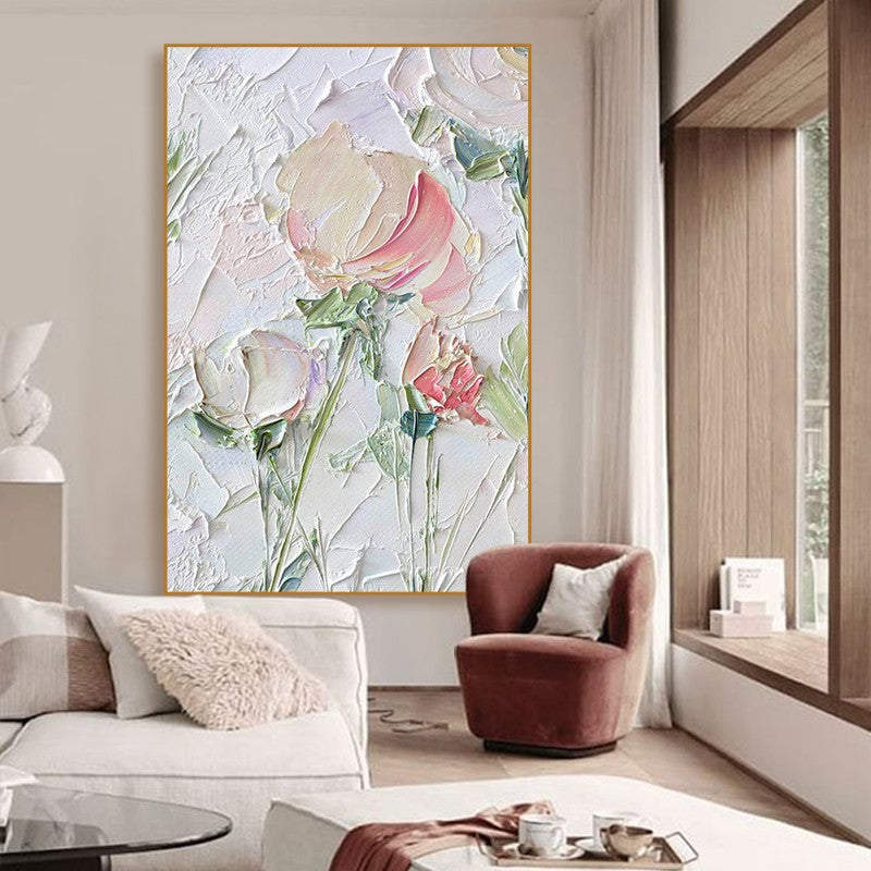 Textured Floral Relief Canvas Art Homeandso 1789035004