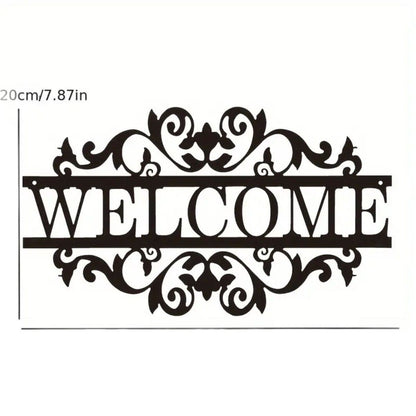 Ornate Welcome Wall Sign Homeandso