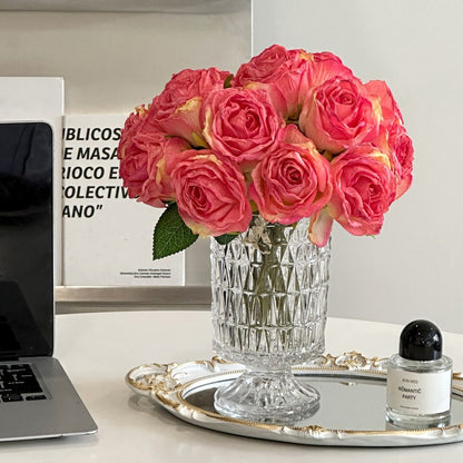 Faux Floral Rose Bouquet Arrangement
