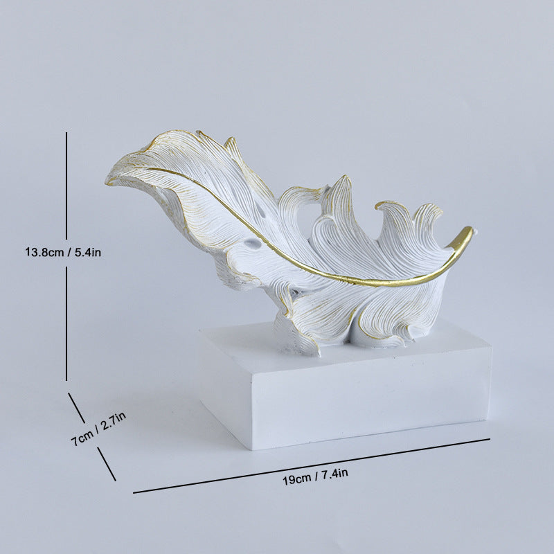 Decorative Leaf Sculpture Homeandso
