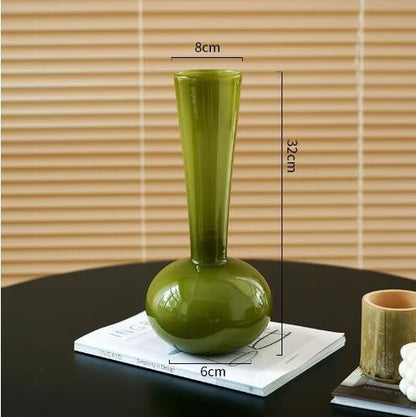 Elegante moderne Glas Blumenvase