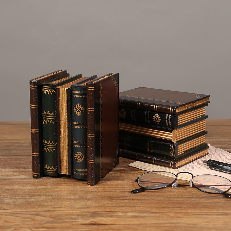Decorative Antique-Inspired Book Set Homeandso