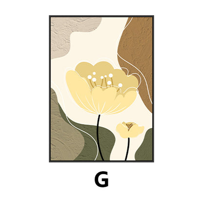Floral Abstract Canvas Wall Art Homeandso
