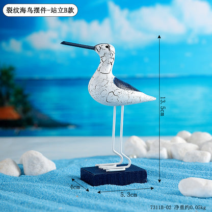 Decorative Coastal Shore Bird Figurine Homeandso