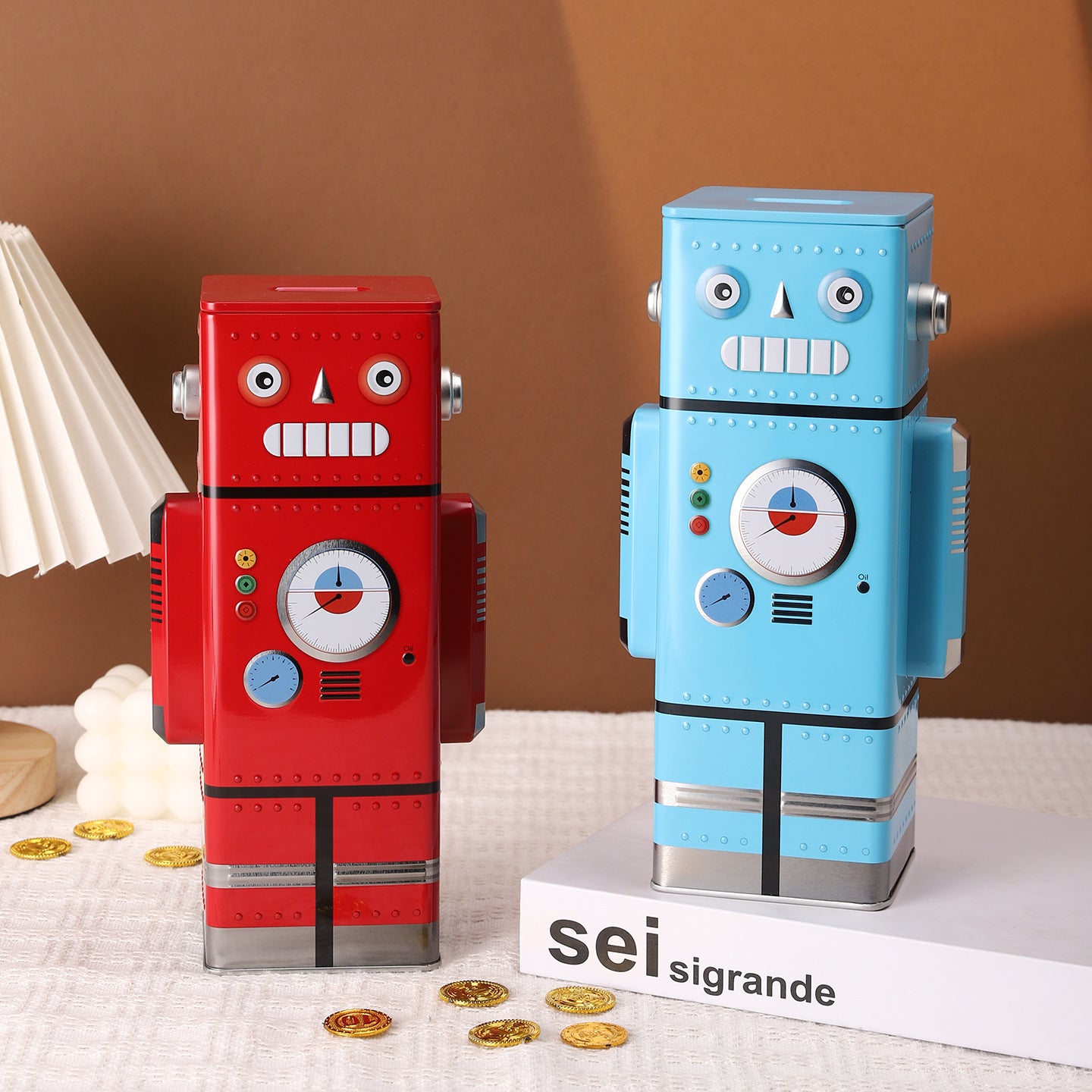 Retro Robot Coin Bank Homeandso