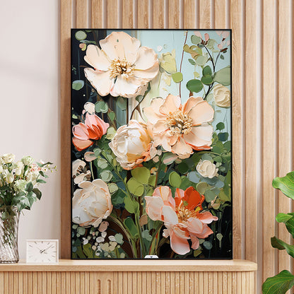 Floral Abstract Canvas Artwork Homeandso