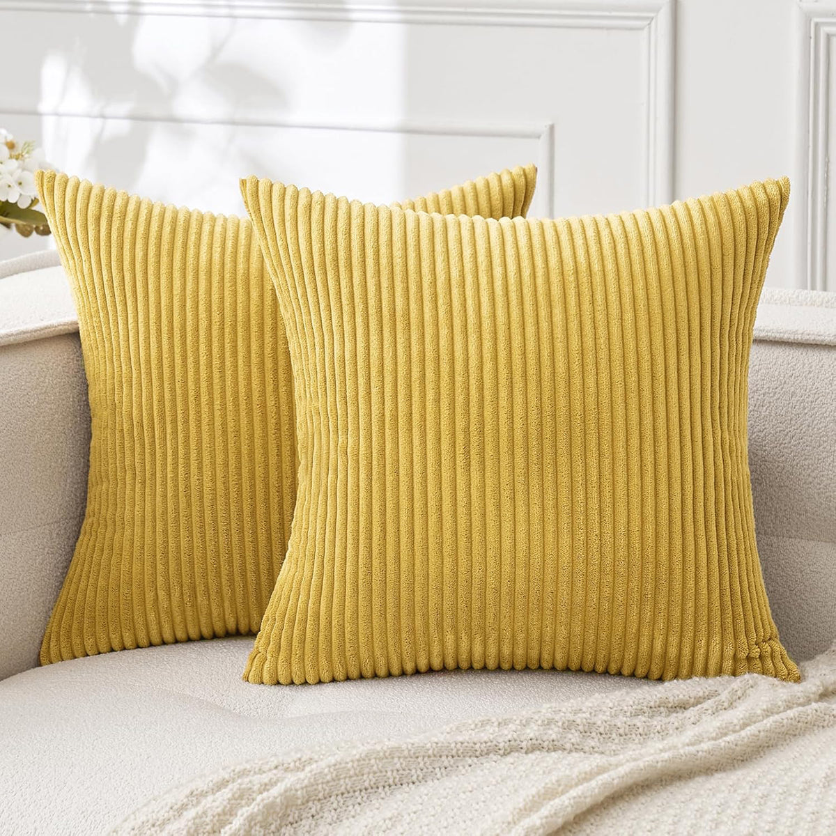 Textured Velvet Decorative Pillow