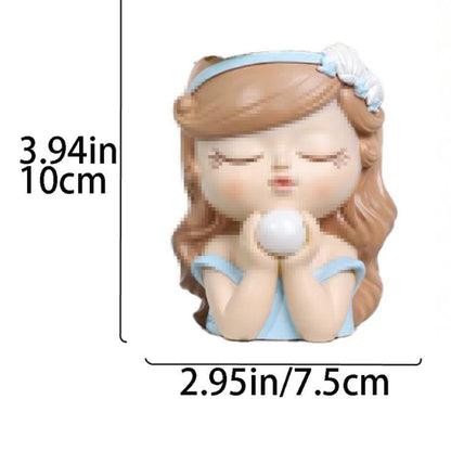 Charming Ceramic Girl Figurine Homeandso