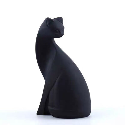 Contemporary Cat Figurine Homeandso