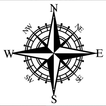 Compass Rose Wall Art Homeandso