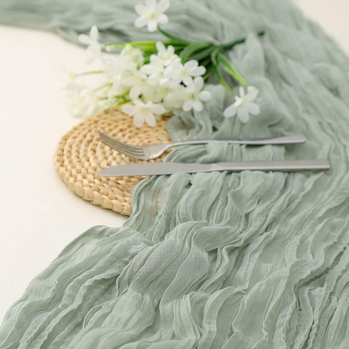 Wo Soft Chiffon Table Runner