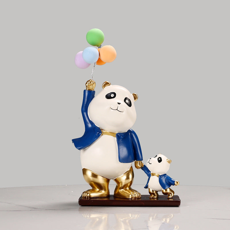 Whimsical Panda Sculpture Homeandso