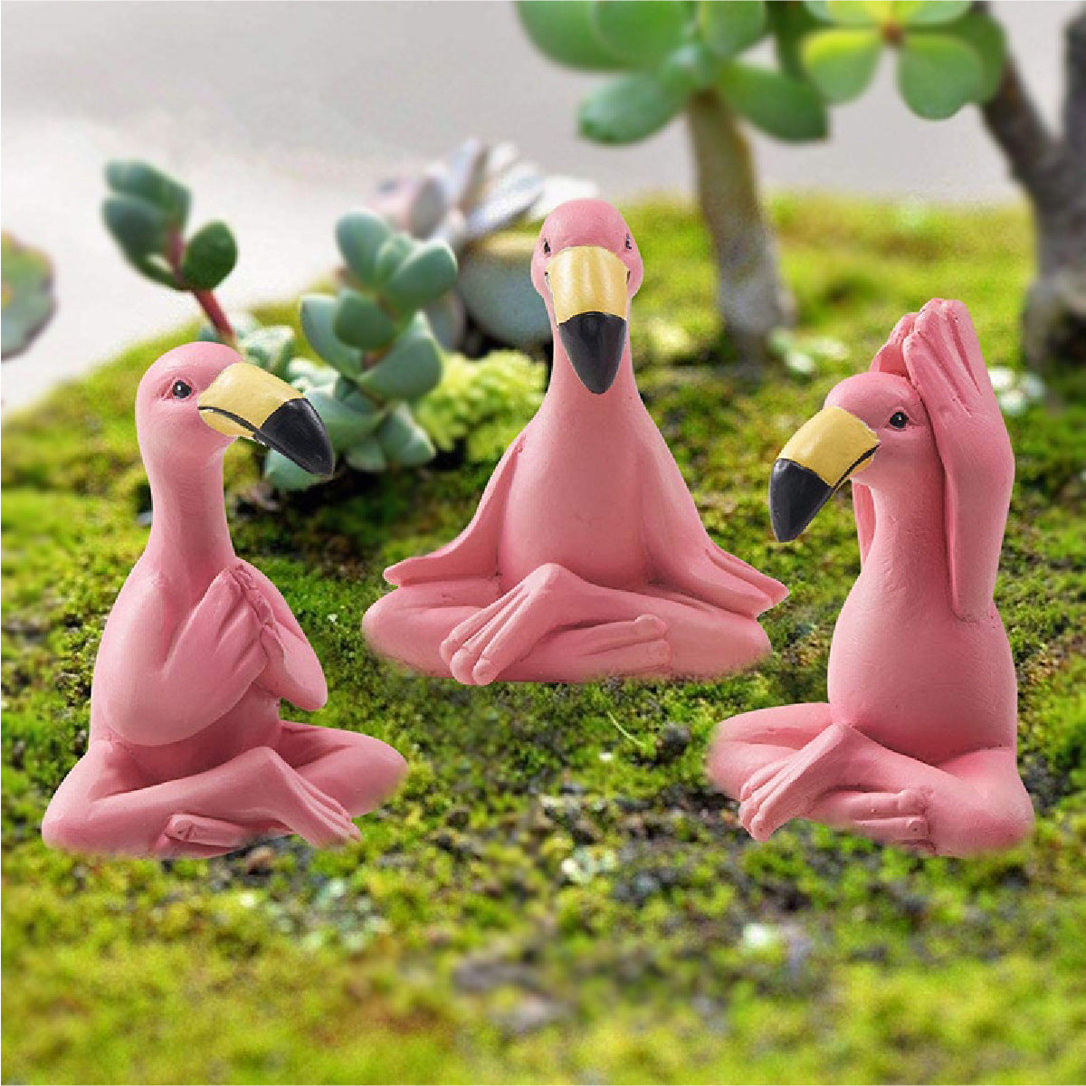 Playful Flamingo Figurine Homeandso