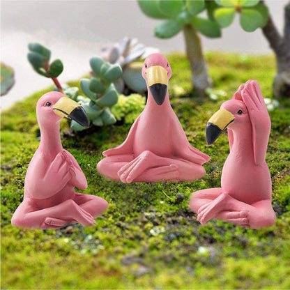 Playful Flamingo Figurine Homeandso