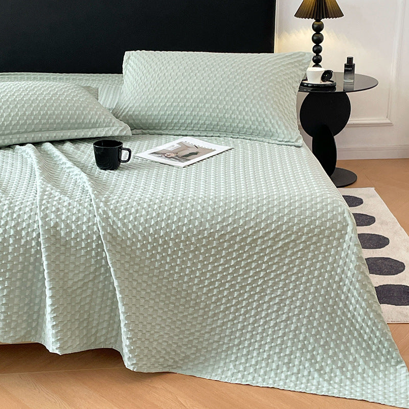 Textured Bedspread and Pillowcase Set