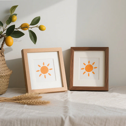 Minimalist Sun-Themed Art Print Frame