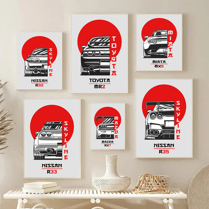Automotive Art Print Homeandso