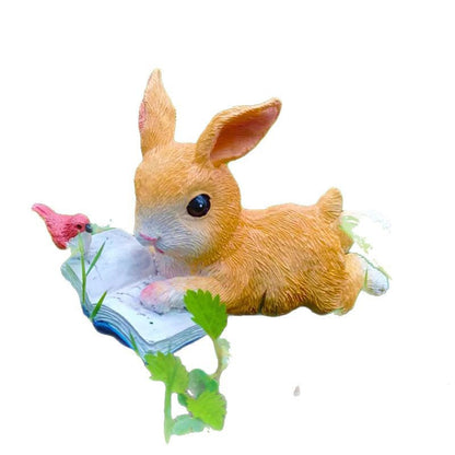 Delightful Bunny Figurine Homeandso