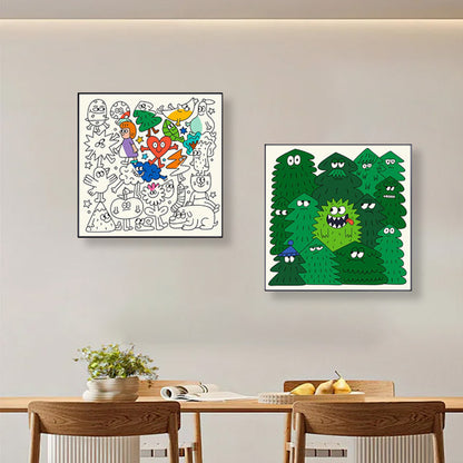Whimsical Forest Creature Illustration Art Print Homeandso