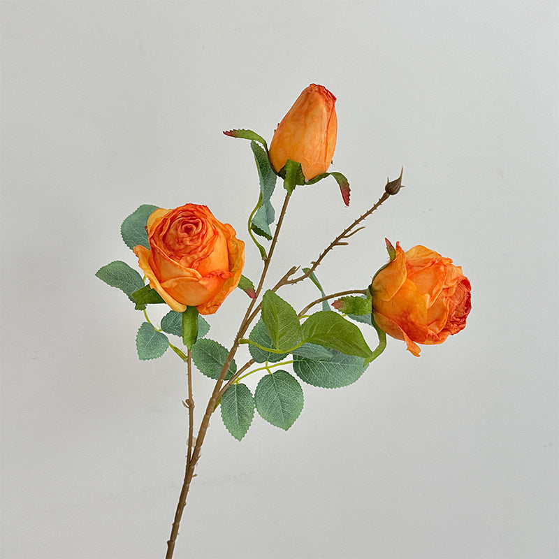 Realistic Artificial Rose Floral Stem