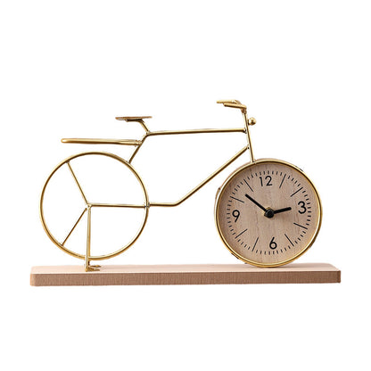 Bicycle-Themed Decorative Analog Clock Homeandso