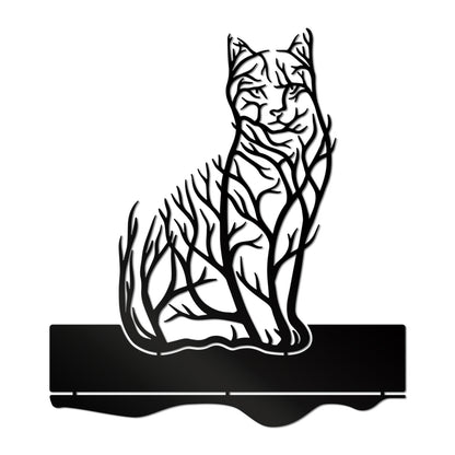 Artistic Cat Silhouette Stand Homeandso