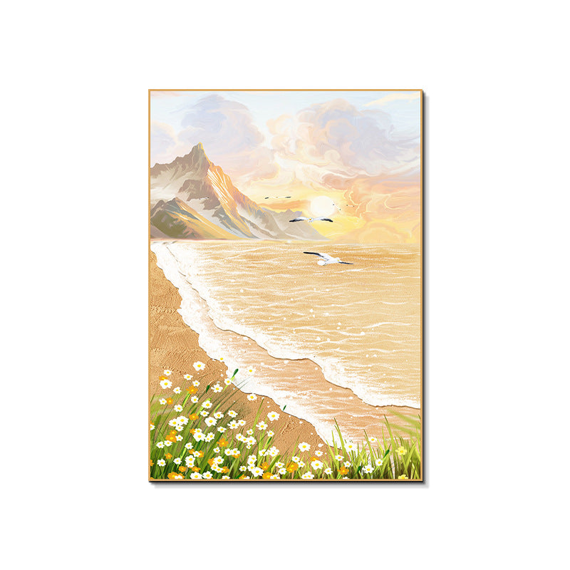 Framed Floral Canvas Artwork Homeandso