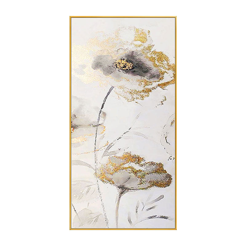 Elegant Floral Embossed Canvas Artwork Homeandso