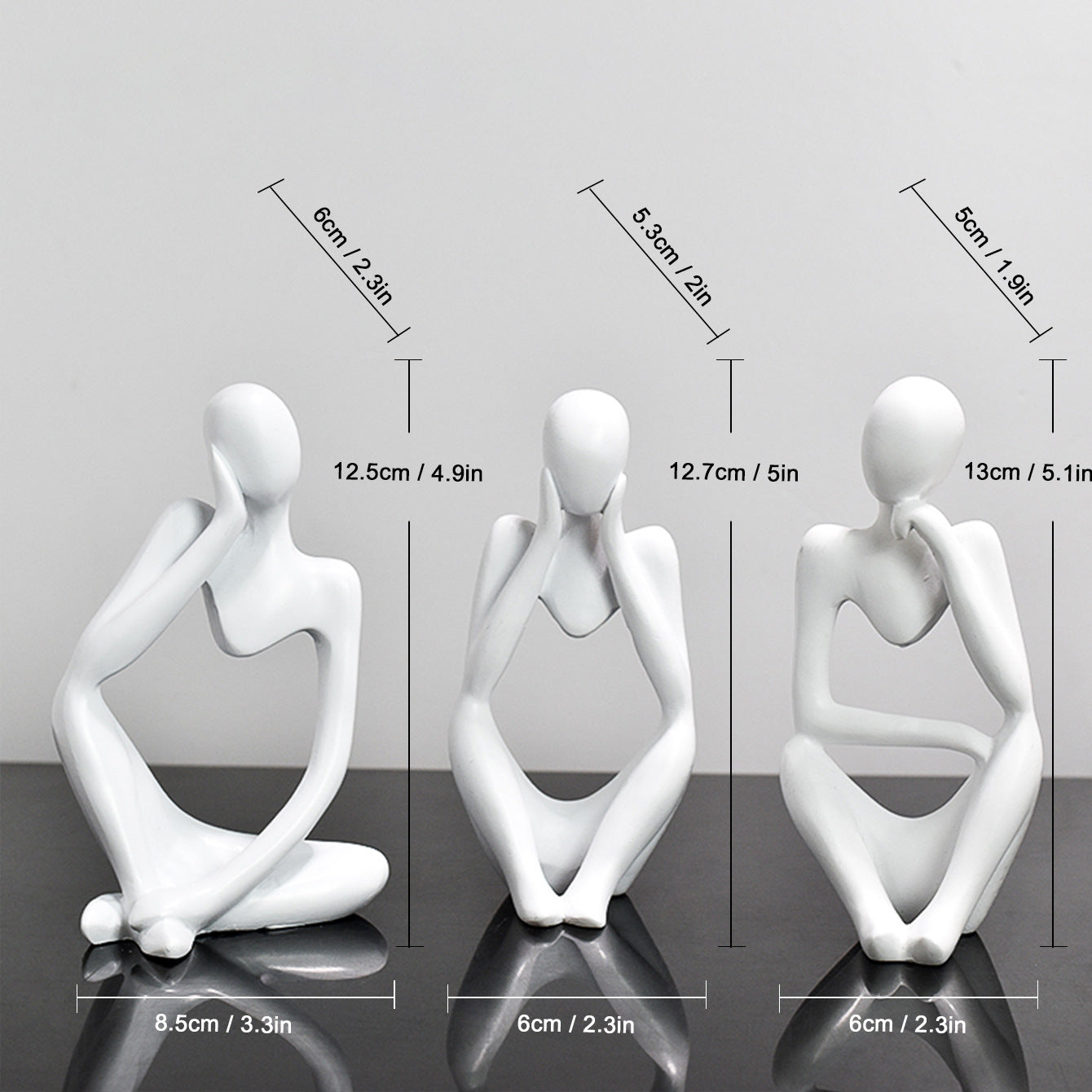 Abstract Human Figurine Set Homeandso