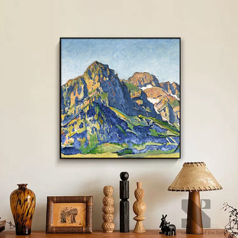 Framed Impressionist Sunset Landscape Art Homeandso