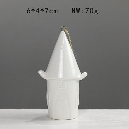 Home Decor Ceramic House Figurine Homeandso