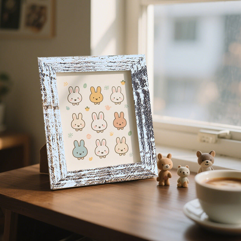 Playful Bunny Character Art Frame