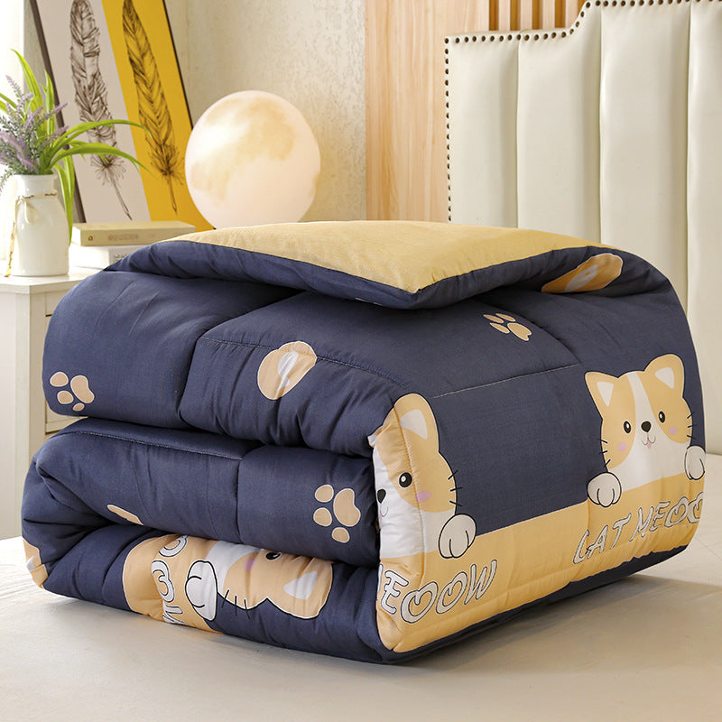 Ultra-Soft Grid Pattern Comforter