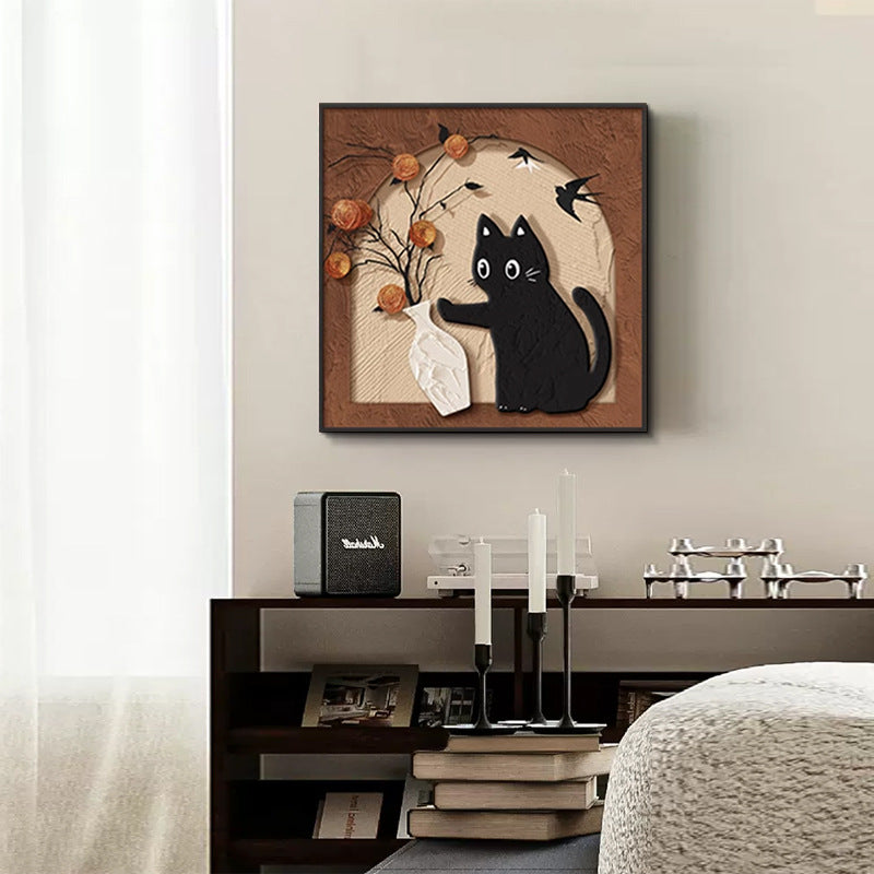 Decorative Cat-Themed Wall Art Homeandso