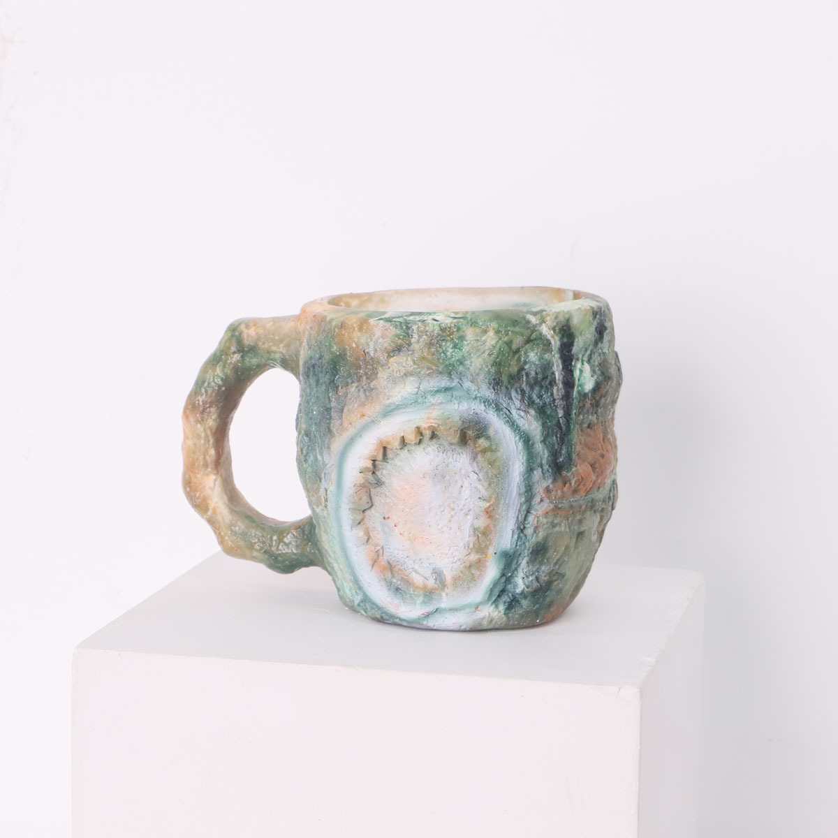 Artistic Stone-Molded Coffee Mug Homeandso