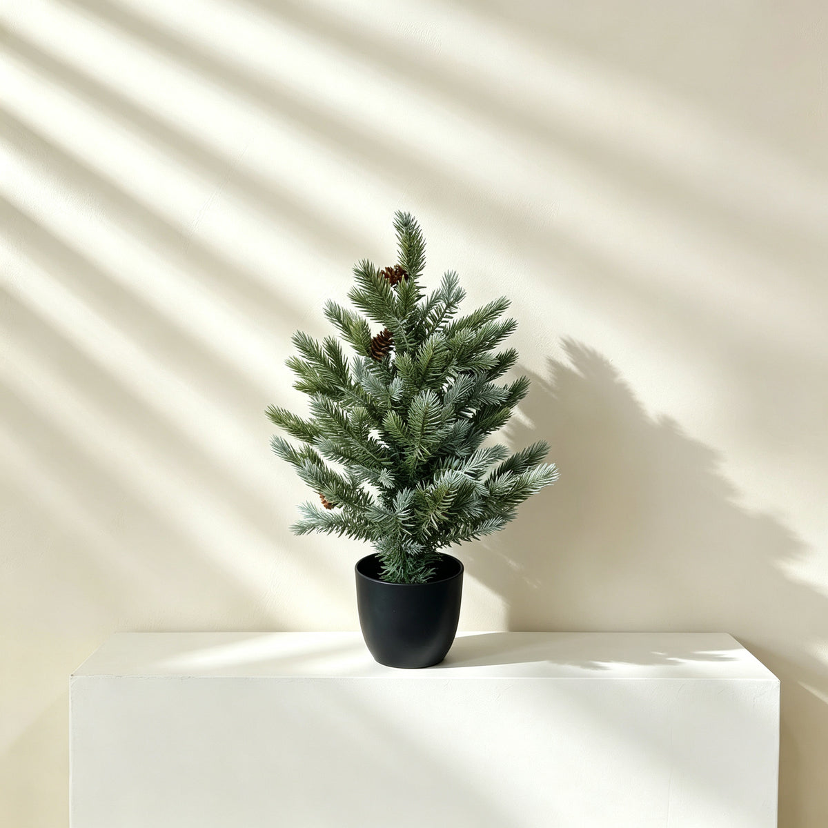 Lifelike Miniature Evergreen Tabletop Tree