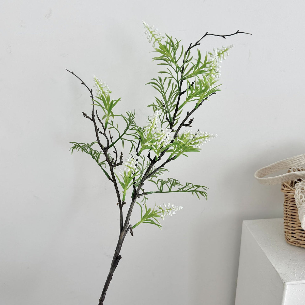 Decorative Faux Lavender Floral Stem for Home Display