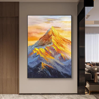 Mountain Range Oil Painting Homeandso
