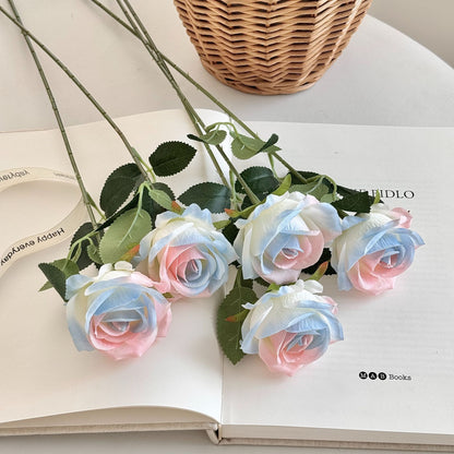 Premium Artificial Blue Rose Bouquet
