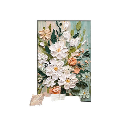 Floral Embellished Canvas Artwork Homeandso