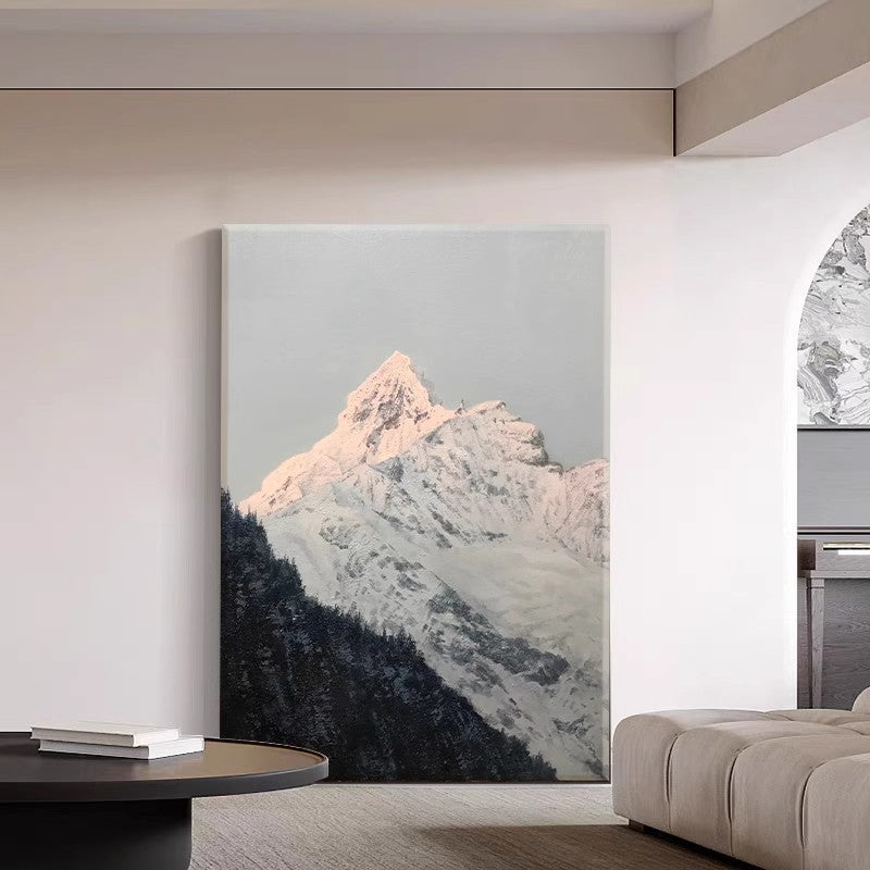 Mountain Landscape Textured Canvas Print Homeandso